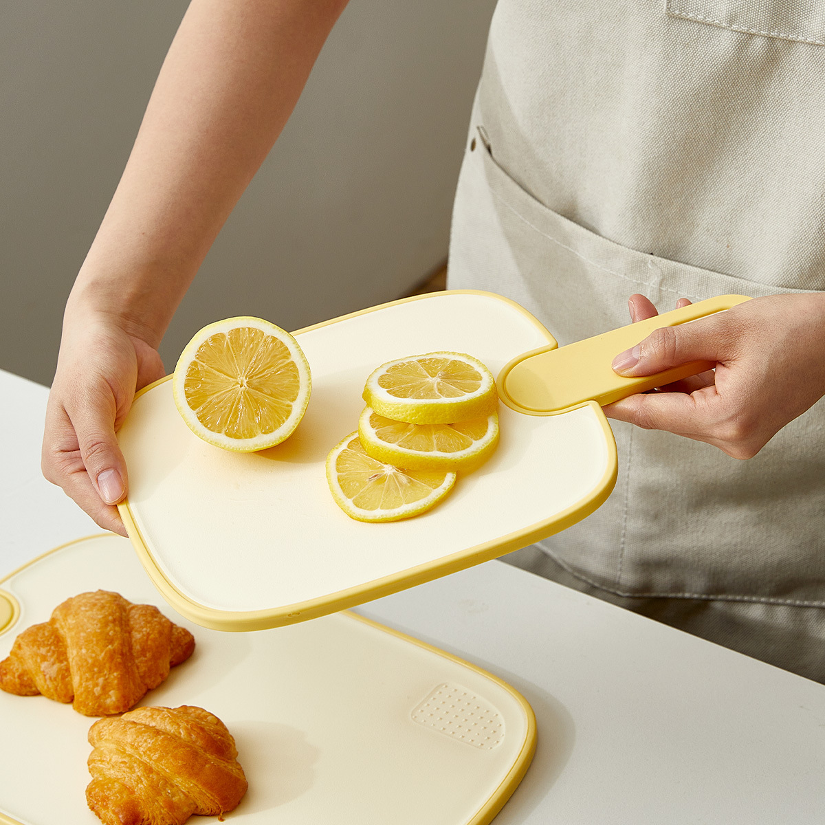 Cutting board, household chopping board for fruits and vegetables, kitchen tool, portable, baby food, double-sided cutting board