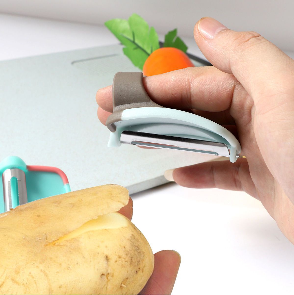 Peeler Knife Stainless Steel Finger Peeler Fruit Knife Multi-functional Peeler Fruit Peeler