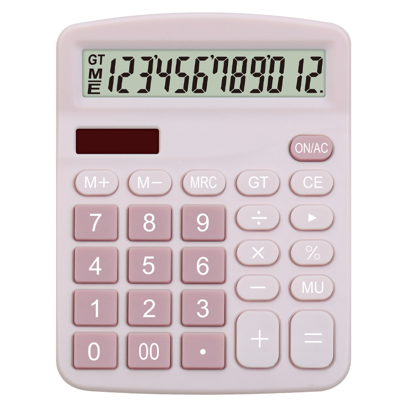 Calculator solar dual power office student finance commercial business gift