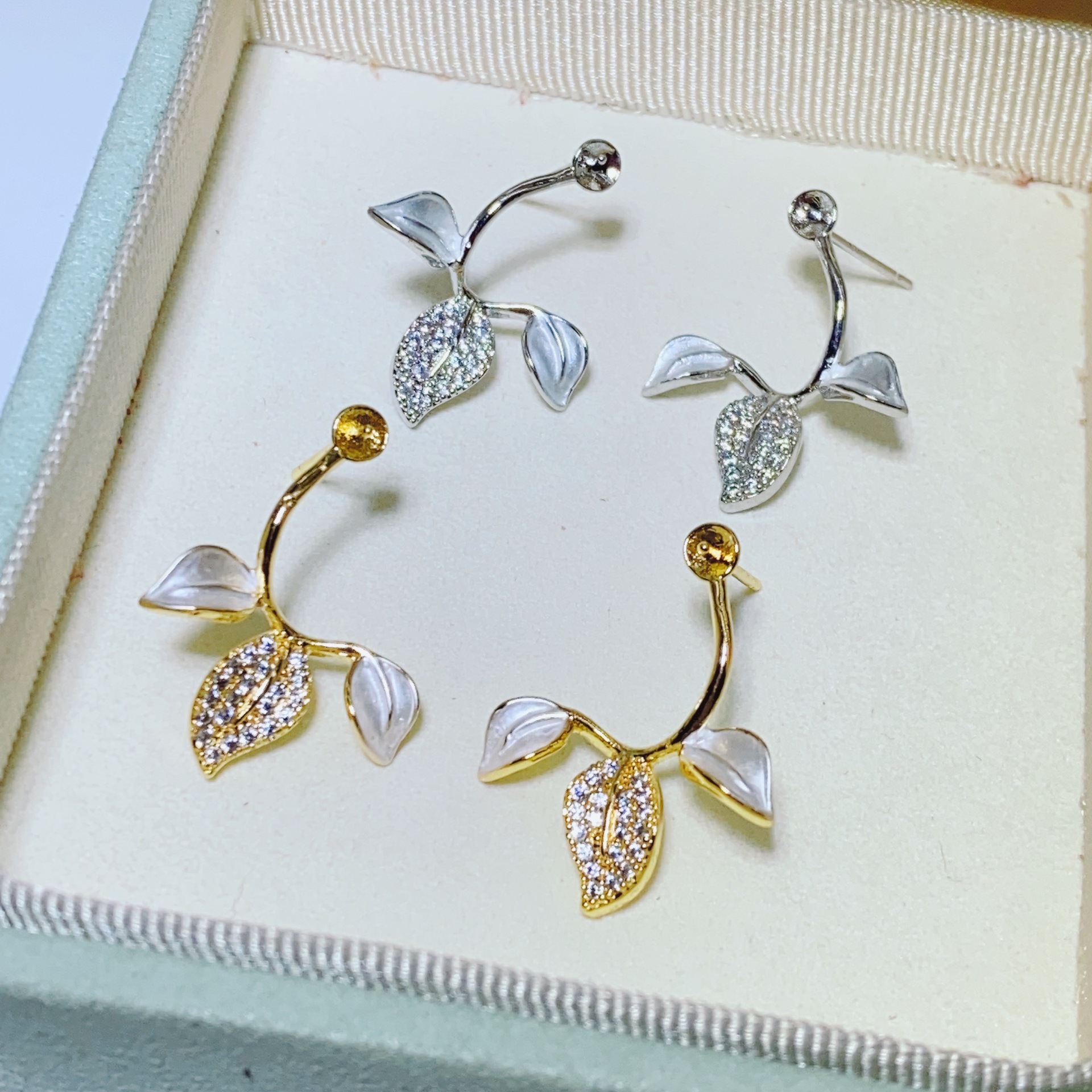 金色托（不含珠） · P1310滴油花枝招展（7.5-8mm）