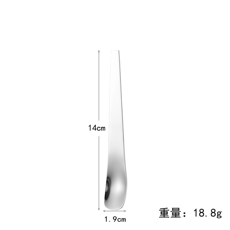304 stainless steel ice cream spoon, dessert spoon, cake spoon, household thickened spoon, dumpling spoon, stirring spoon, yogurt spoon