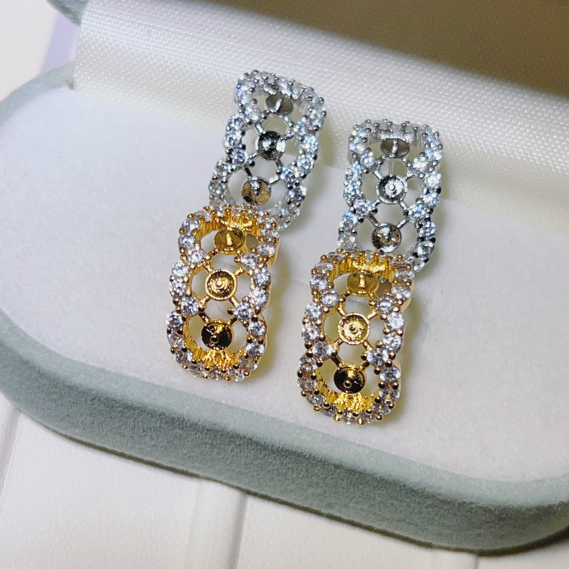 金色托（不含珠） · P1325三珠半圈（5mm）