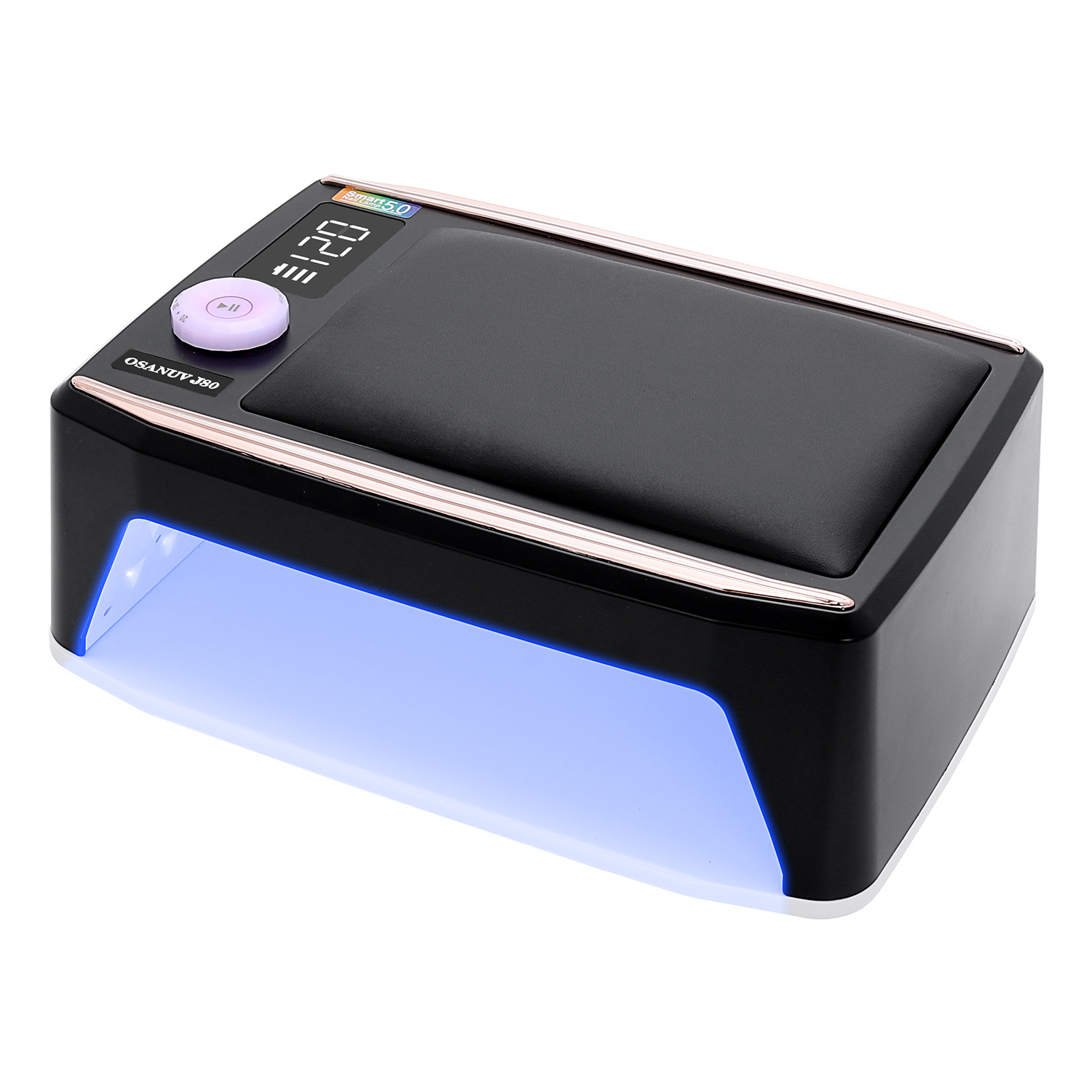 New Pillow Nail Lamp 380W High Power Fast Drying Nail Gel Lamp for Nail Salon Portable
