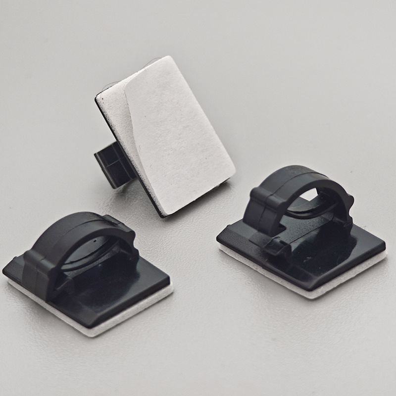 WCC Large and Small Self-Adhesive Press-Type Wire Fixing Seat Plastic Cable Clip Dashcam Wire Fixing