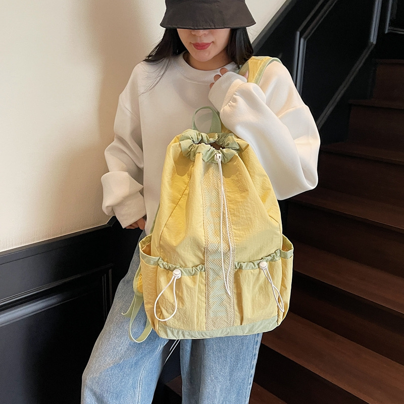 Badminton Bag Drawstring Backpack 2025 New Nylon Large Capacity Travel Bag School Bag Climbing Cycling Tennis Bag