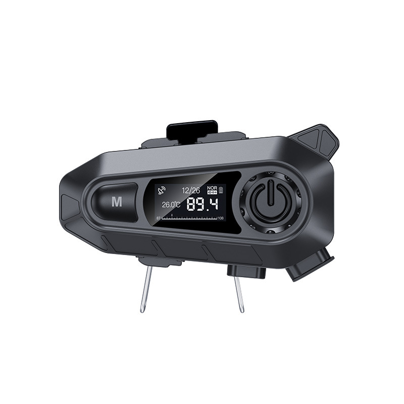 Outdoor Cycling Waterproof Multi-Person Group Chat Intercom FM Radio Motorcycle Helmet Bluetooth Headset