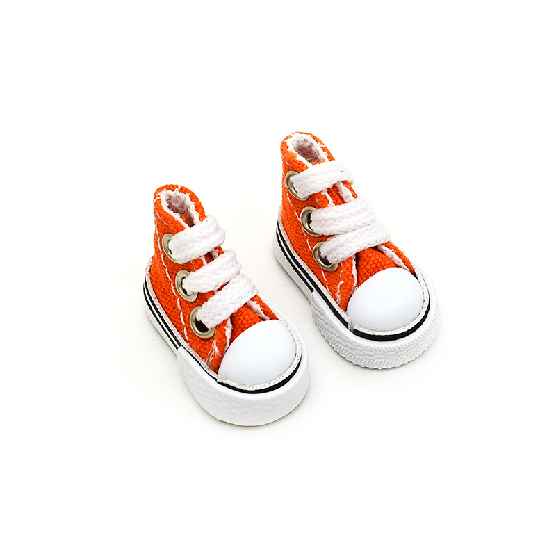 3.5CM Canvas Shoes 10cm Cotton Doll Clothes Changing Accessories OB24 8-Point BJD Finger Dance Toy Shoes
