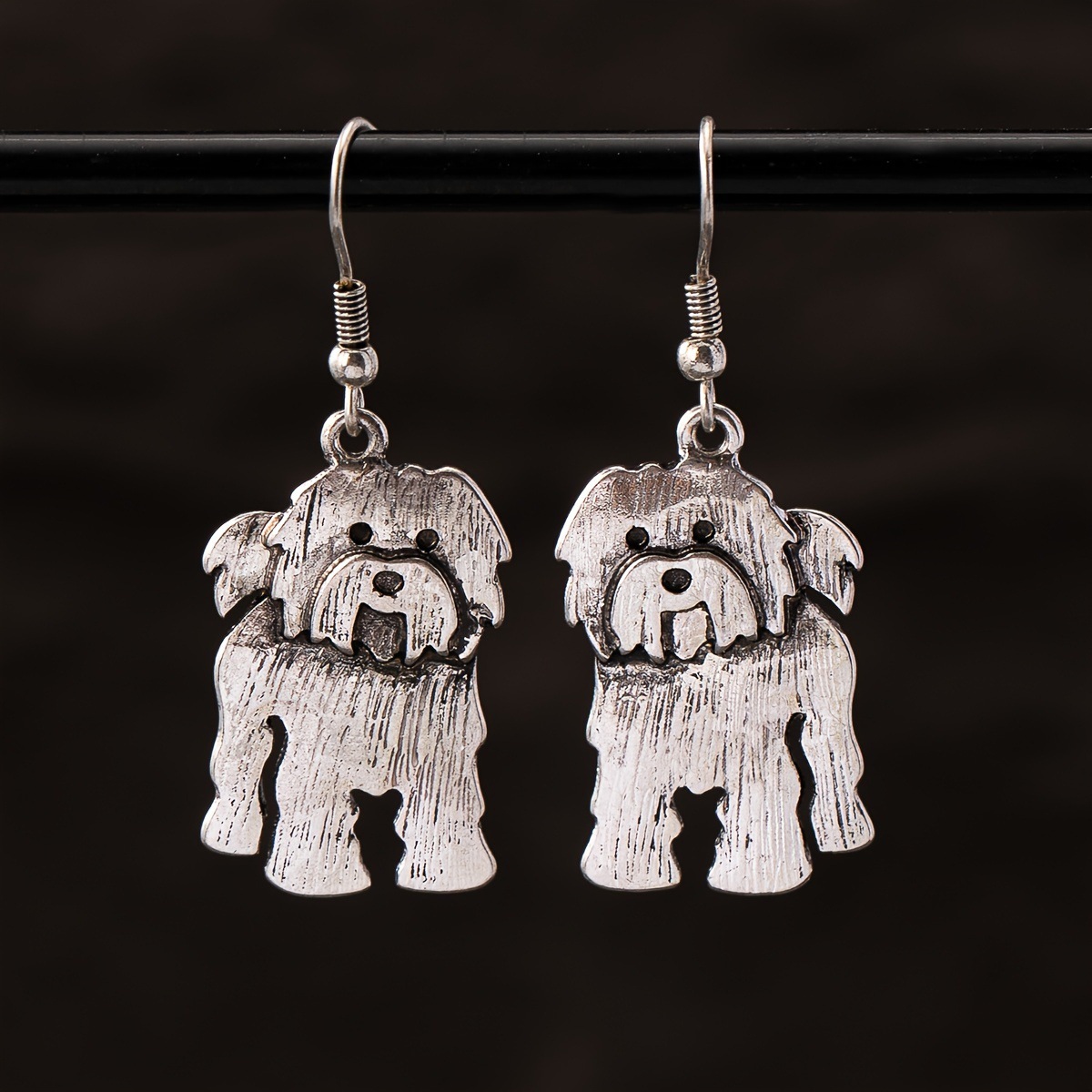 Qingdao Daiwei INS Accessories 1 Pair Cute Little Dog Bulldog Clip-On Earrings