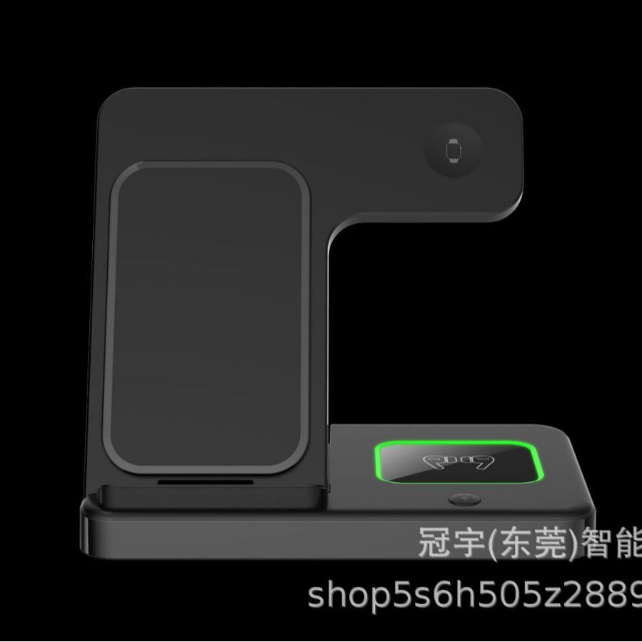 Foldable three-in-one wireless charger for Apple phone watch phone earphone wireless fast charging