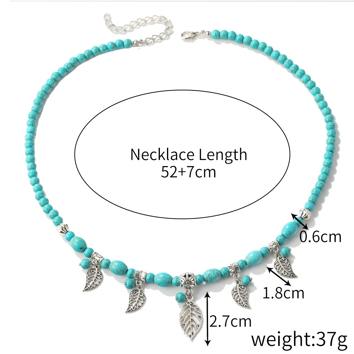 Necklace turquoise necklace Bohemian ethnic style turquoise necklace women
