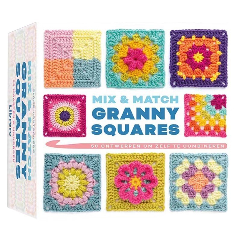 2026 The Granny Square Card Deck DIY Grandma Knitting Card Pattern Set