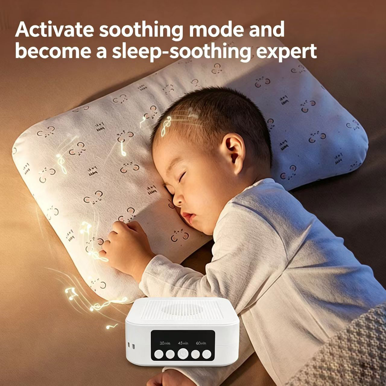 Whitelist smart white noise sleep device speaker breathing sleep box multifunctional baby soothing sleep aid device