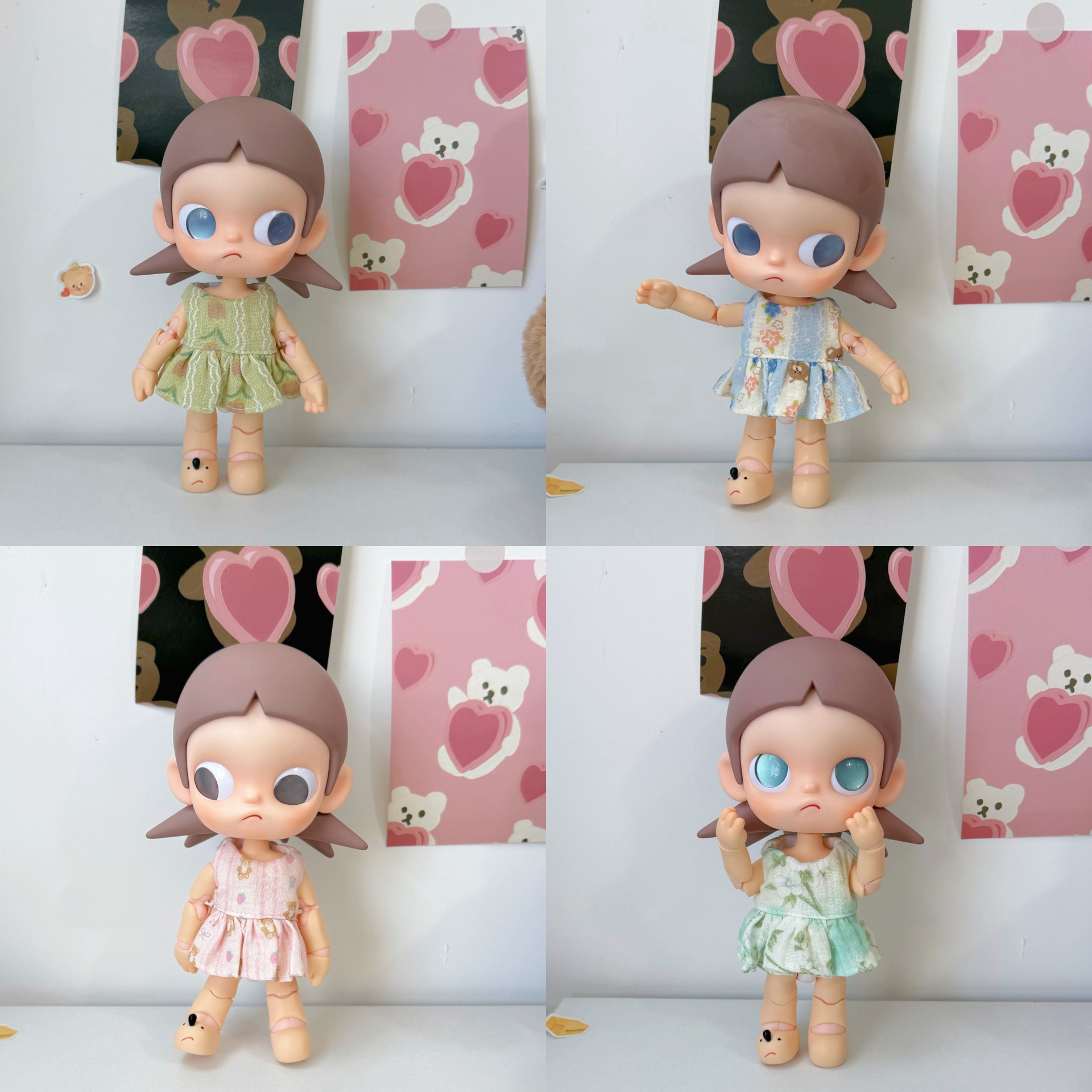 Original zsiga posable doll yearning place bjd plush doll clothes Gazi sister dress summer