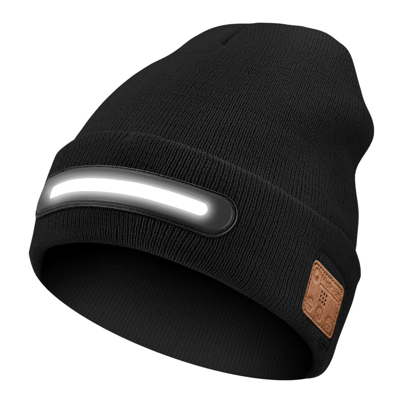 Night Outdoor Adventure Glowing Lighting Bluetooth LED Lamp Hat TK Light Effect Music Hat Factory
