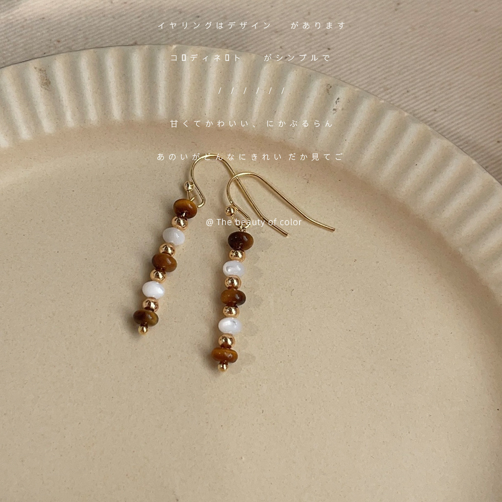 New Chinese style handmade earrings 2025 new earrings for women chain