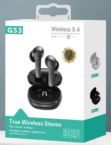 G series earphone HIFI sound quality battery display long battery life mecha style ultra-long battery life TWS Bluetooth earphone