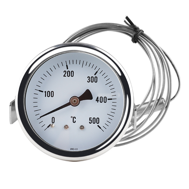 Pointer Type Stainless Steel BBQ Grill Oven Industrial Thermometer Boiler Disc Axial Bimetallic Thermometer