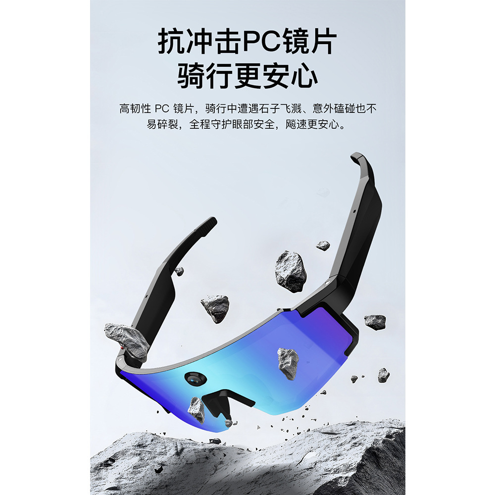 8MP Sports Glasses Photo Bluetooth Call Music Playback EIS Stabilization Video AI Glasses