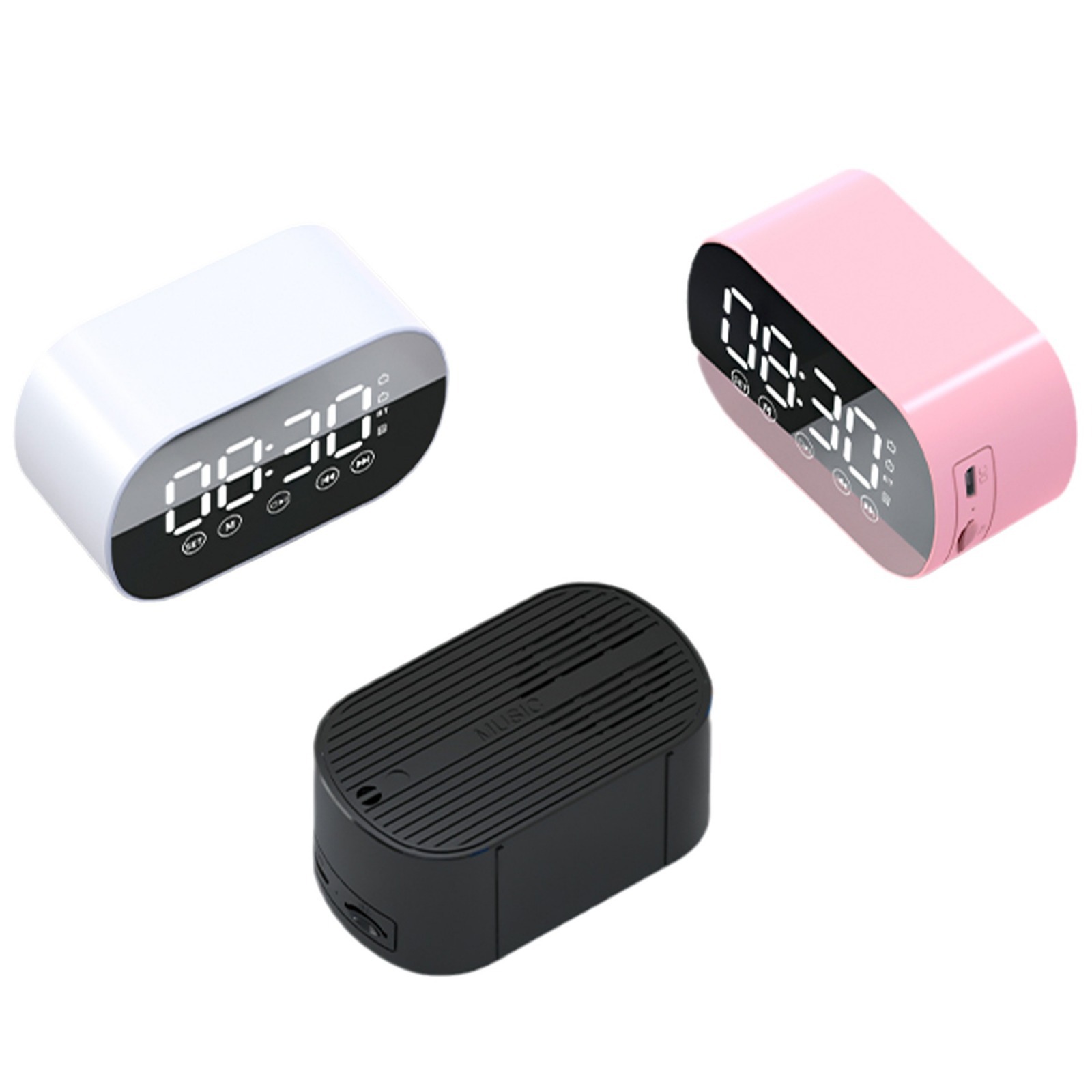 New private mold wireless Bluetooth speaker alarm clock mini card audio gift