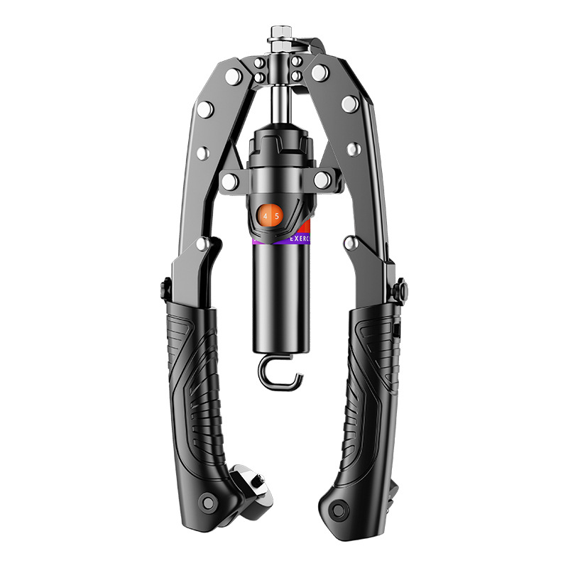 Hydraulic cylinder arm strength bar with wheel ab roller adjustable arm strength bar training arm grip chest muscle