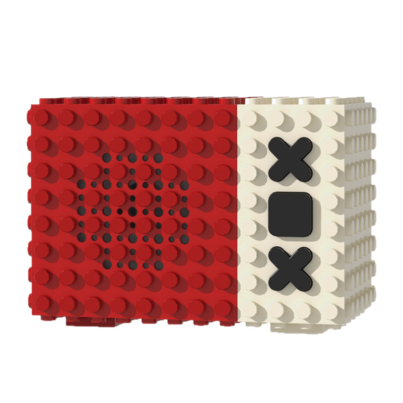 New building block Bluetooth speaker mini small sound loud matching Lego toy children companion gift gift