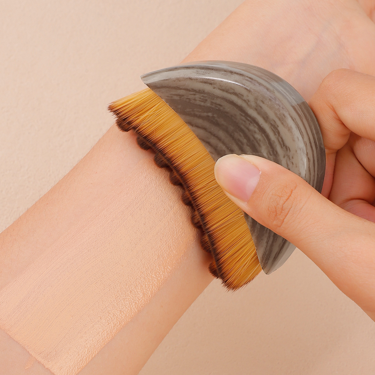 Lymphatic Crescent Foundation Brush / Lymphatic Contour Brush Face Brush Gua Sha Eye Neck Care Brush Batch
