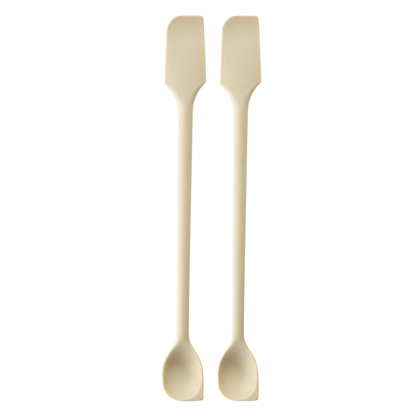 Silicone Scraper Jam Spatula Double-Ended Jam Scraper Spoon Household Kitchen Double-Ended Stirring Spoon Small Spoon