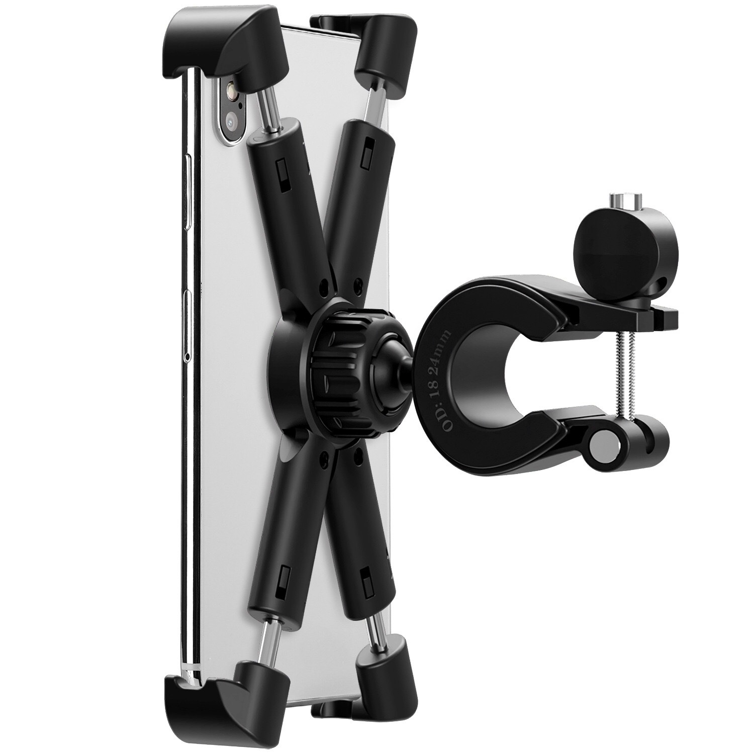 Motorcycle phone navigation mount 360-degree rotating electric bike phone mount plastic bicycle phone mount