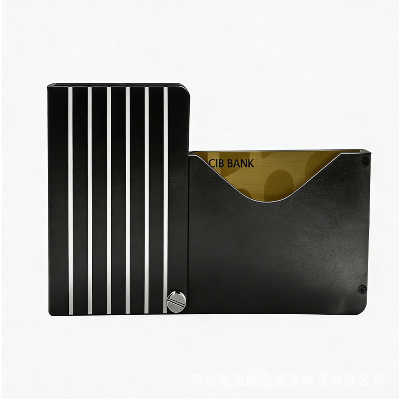 26 New Aluminum Alloy RFID Blocking Card Holder Document Organizer Unisex Compact Portable Anti-magnetic Card Holder