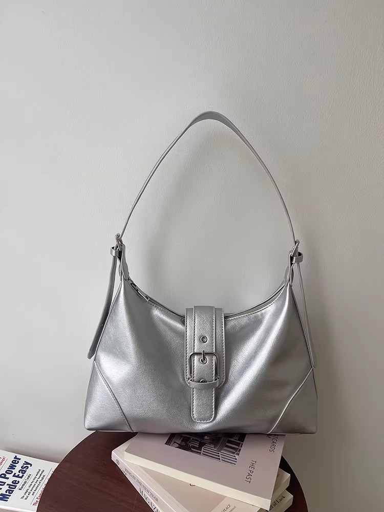 2026 New Casual Commute Trendy Underarm Bag Soft Leather Women's Bag Handheld Shoulder Crossbody Tote Bag