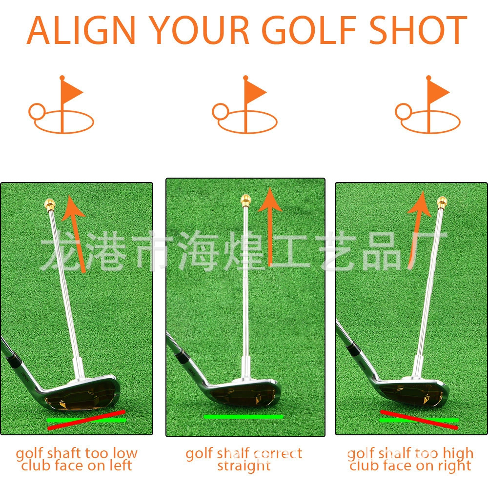 Golf chip direction indicator club training aid corrector golf swing trainer