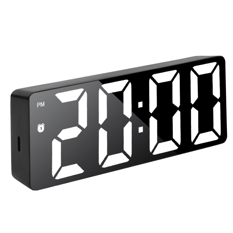 LED Temperature Display Electronic Clock Bedside Simple Student Night Light Silent Digital Clock Alarm Clock Date