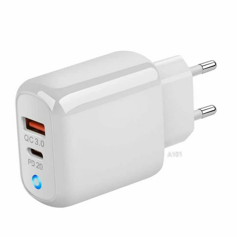 Charger for iPhone Android PD Charger Dual USB Fast Charger PD USB QC3.0 Charger Phone Flash Charging Head
