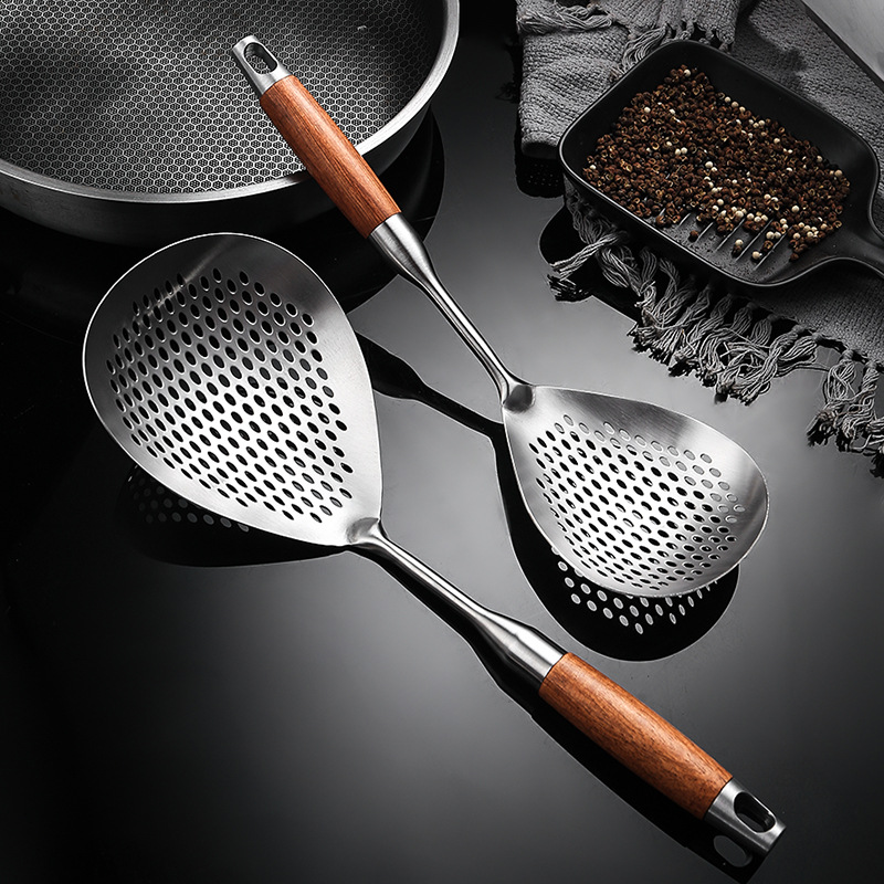 Stainless steel Sichuan pepper strainer household kitchen noodle strainer dumpling hot pot strainer draining frying strainer kitchen utensil