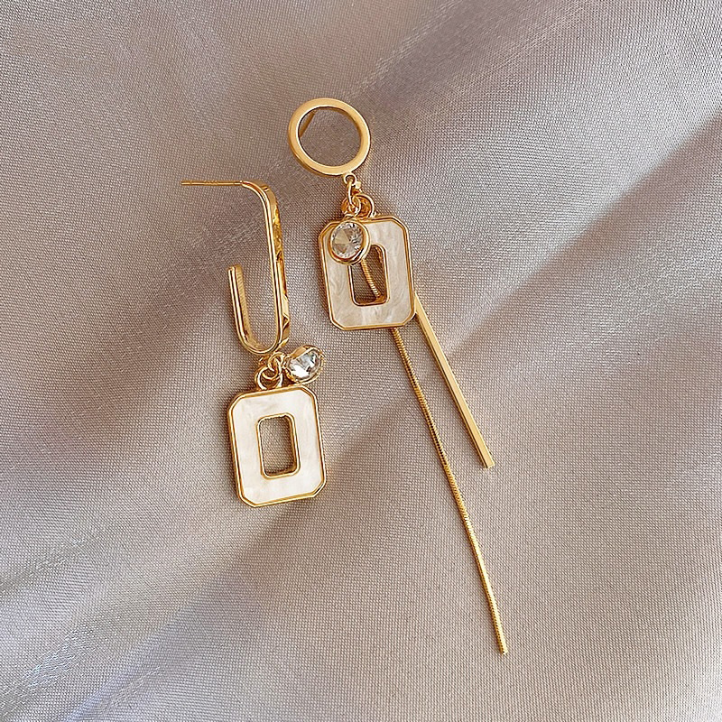 S925 silver needle beautiful pearl bow girl ear studs geometric earrings new ear accessories women