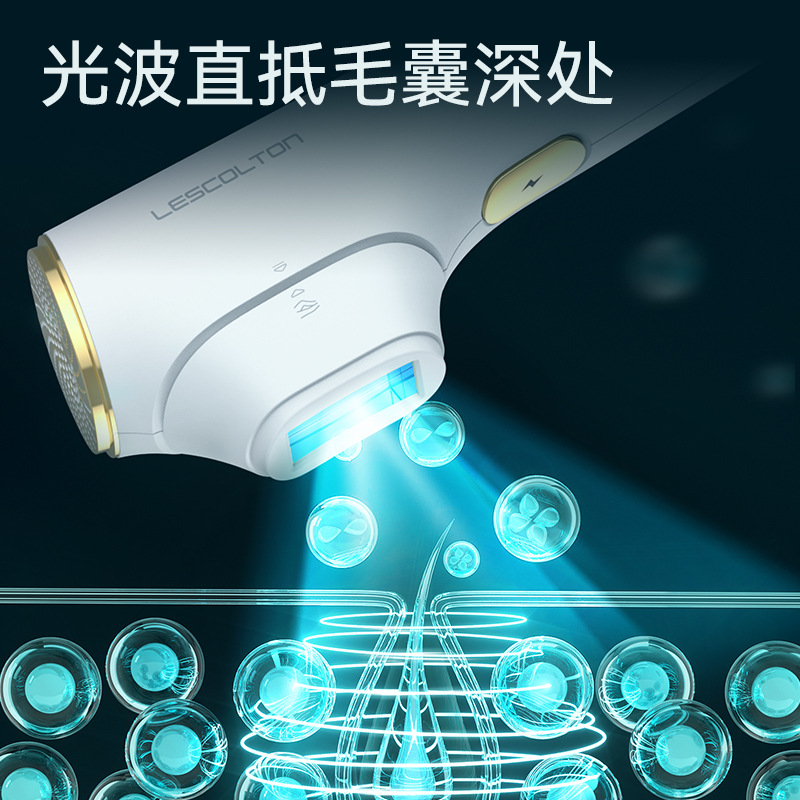 lescolton replaceable lamp head painless ice point whole body laser home hair removal instrument private mold