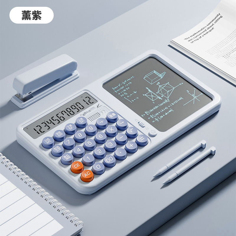 Voice handwriting board calculator two-in-one solar computer financial office dedicated memo