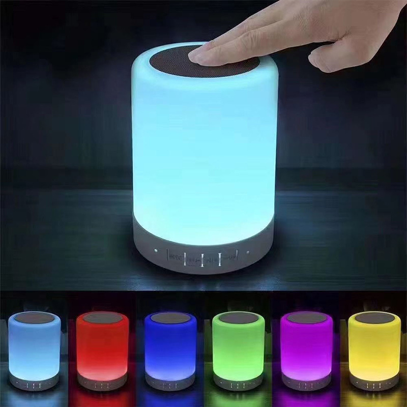 Pat Light Bluetooth Speaker Atmosphere Light Bluetooth Speaker High Quality Charging Bass Home Office Gift