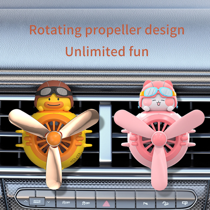 Air Vent Car Aromatherapy Cute Cartoon Car Perfume Scented Paper Car Accessories Aromatherapy Ornament Pink