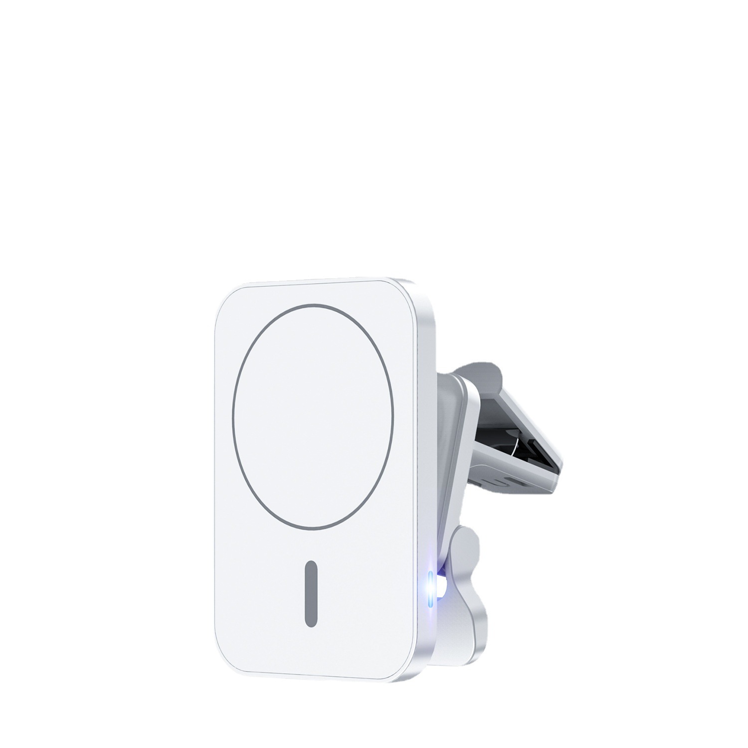 New car magnetic wireless charger, suitable for Qi Apple 15 14 phones 15W fast charge Type-C stand car