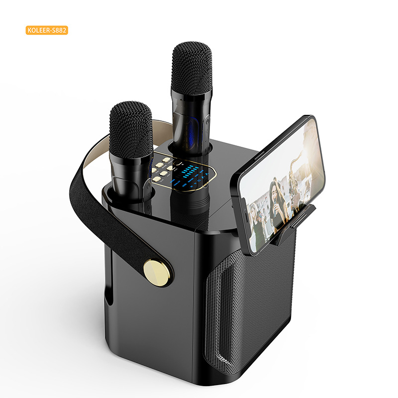 Double Person Karaoke Handle Speaker S882 Family Party Outdoor Dinner Portable Direct Hair