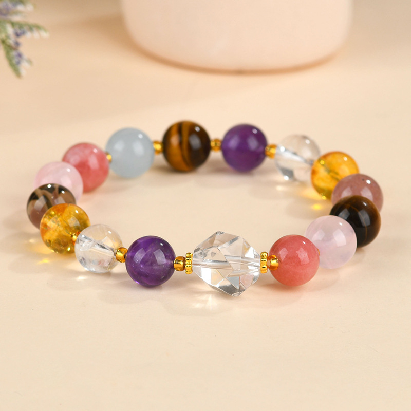 Natural Crystal Multi-treasure Bracelet Original Bracelet Scenic Area Temple Women's New Jewelry