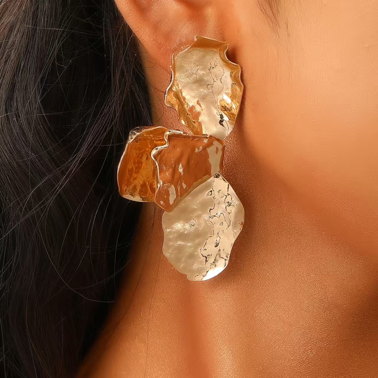 Alloy Earrings Women Leaf Earrings Accessories Earrings Women