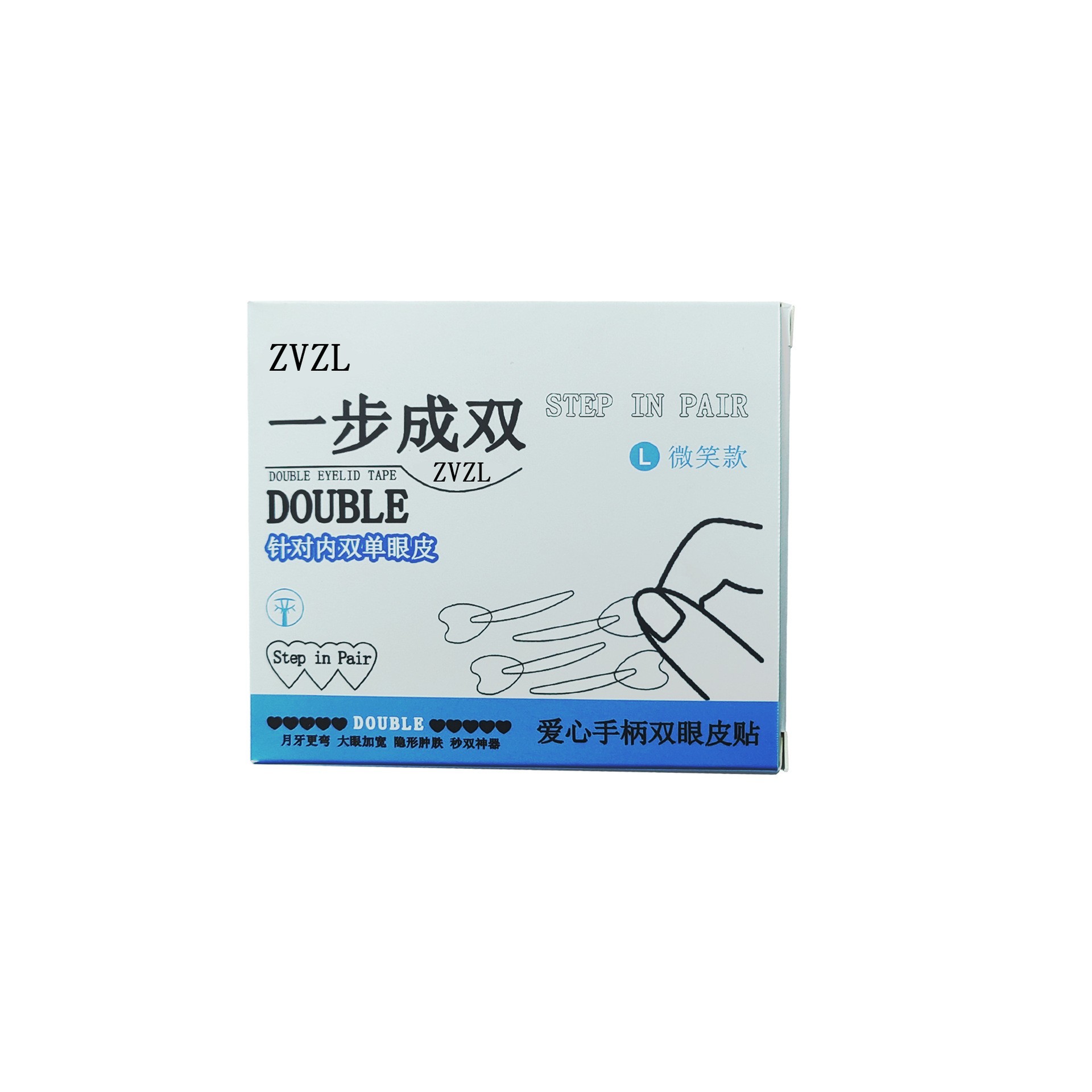 ZVZL One-Step Double Eyelid Tape Invisible Natural Traceless Love Handle Eyebrow Sticker