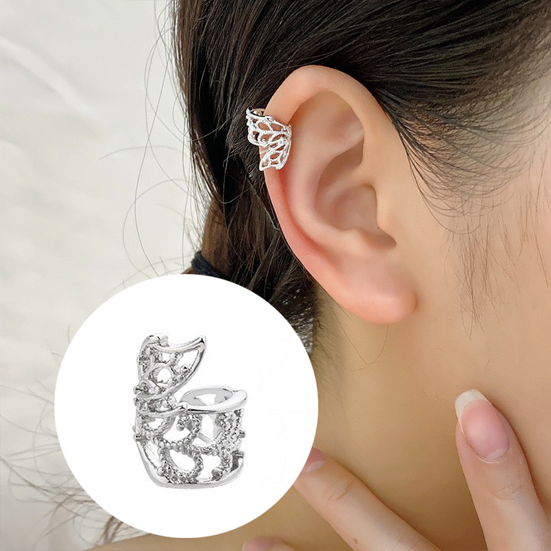 Lively Butterfly Ear Cuff No Piercing Snake Year INS Hollow Butterfly Ear Clip Small Elf Ear Cuff
