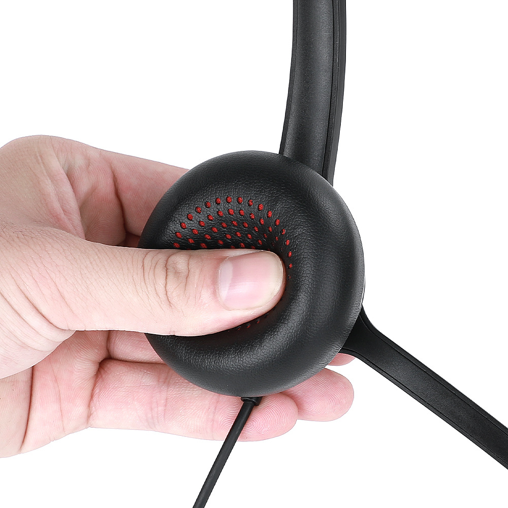 Customer service headset telemarketer landline driver over-ear headset dedicated for call center