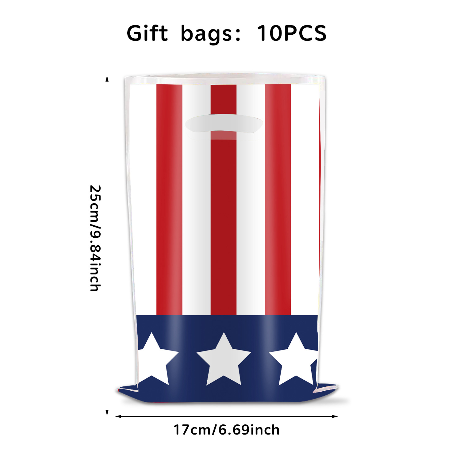 American Independence Day Themed Gift Bag 250th Anniversary Party Tote Bag 250th Anniversary Packaging Bag Decoration Supplies