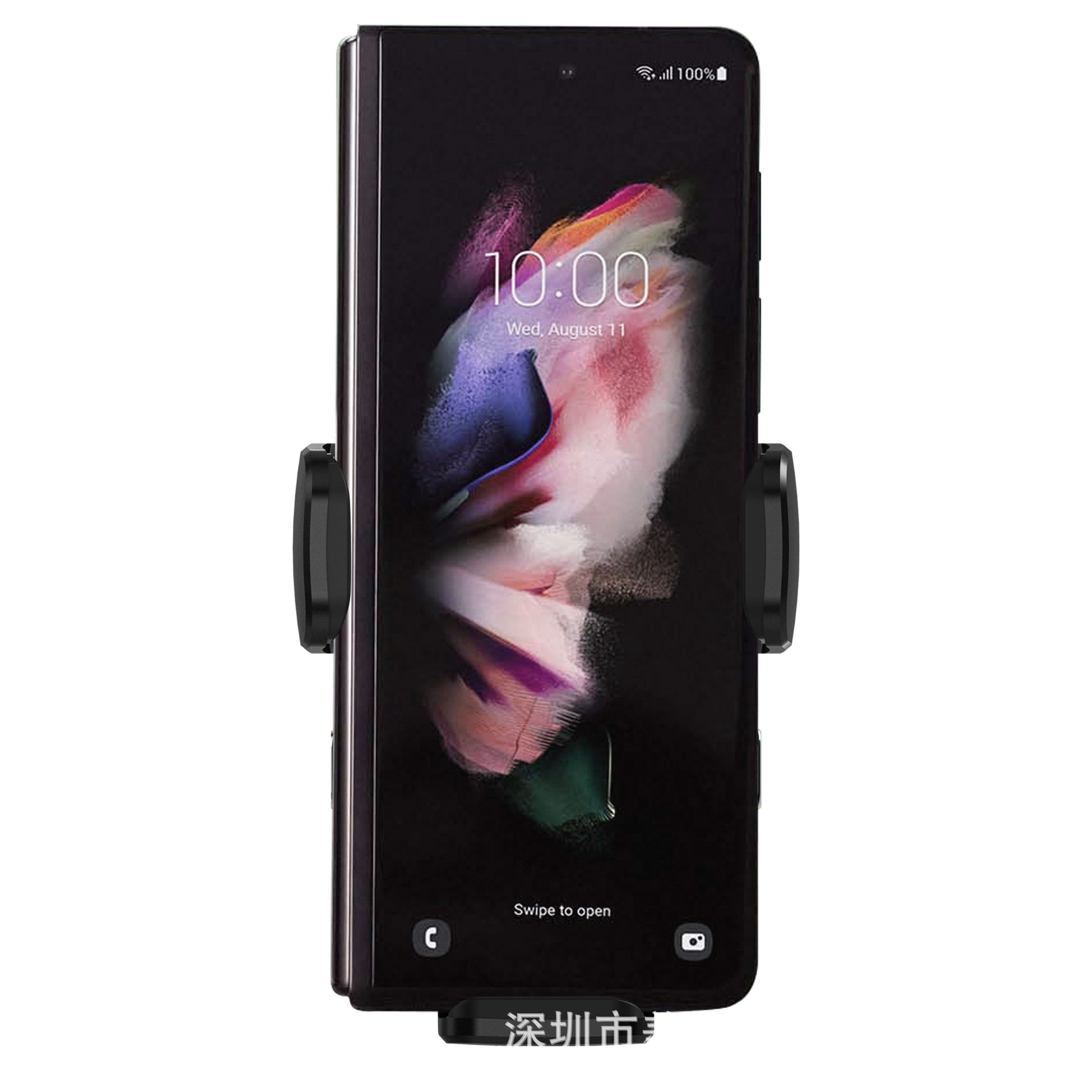 Patent private mold wireless car charger 15W Qi KC certified fast charging car mount dual coil