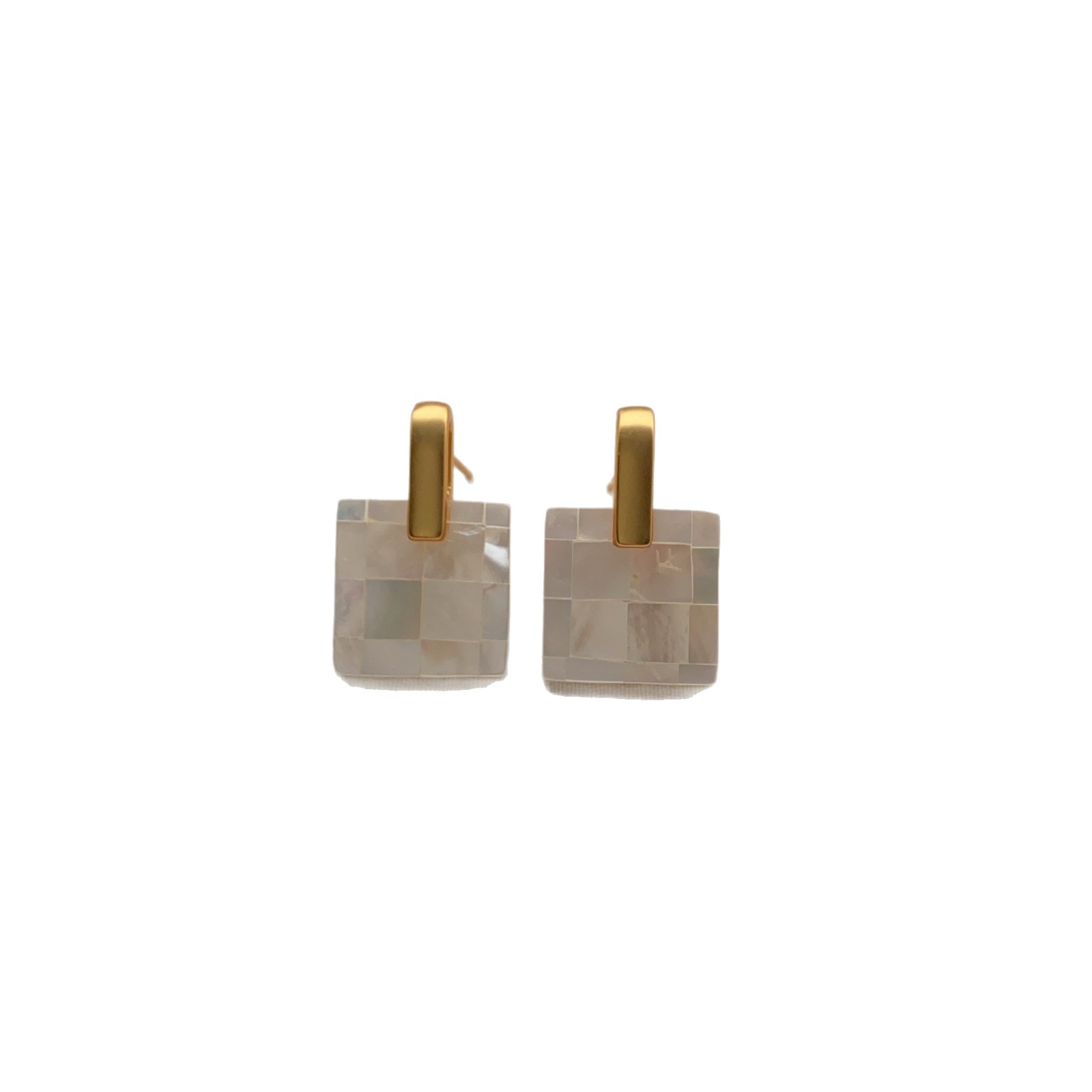 Stud Earrings Necklace 2026 Simple Earrings Sense Mother-of-Pearl Stud Earrings Shell Necklace