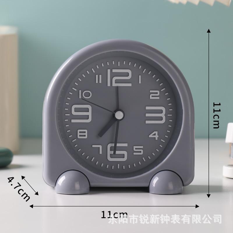 New metal cartoon silent alarm clock large digital eco-friendly cute children student bedroom desktop